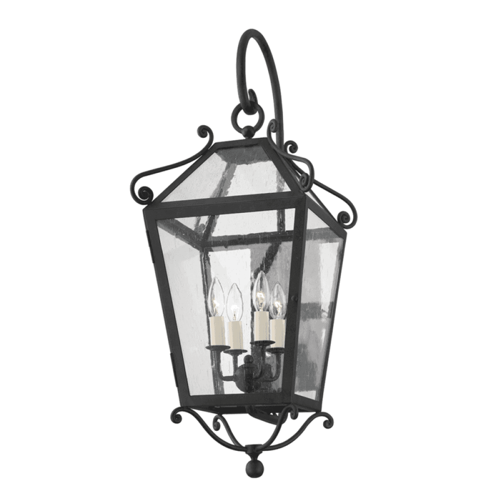 Troy Santa Barbara Exterior Wall Sconce French Iron