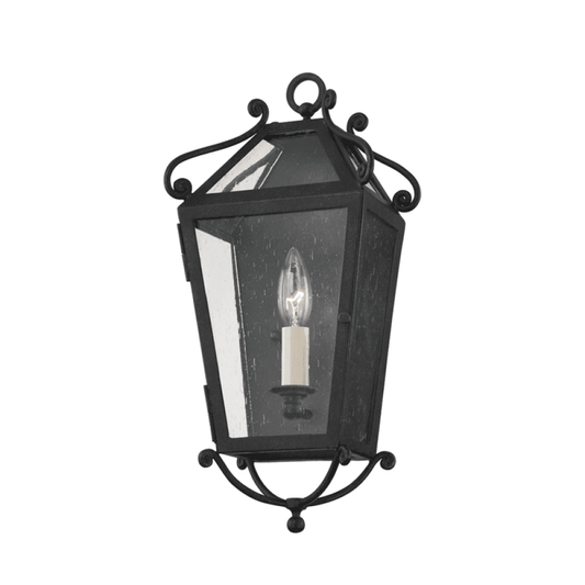 Troy Santa Barbara Exterior Wall Sconce French Iron