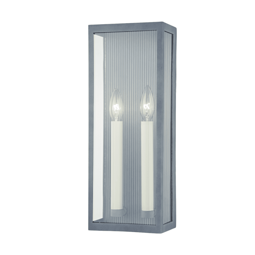 Troy Vail Wall Sconce Weathered Zinc