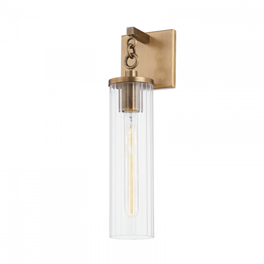 Troy Yucca Wall Sconce Patina Brass