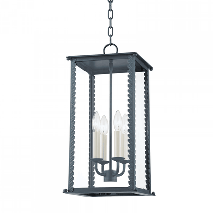 Troy Zuma Outdoor Lantern Verdigris Gray