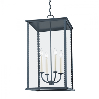 Troy Zuma Outdoor Lantern Verdigris Gray