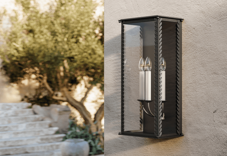 Troy Zuma Outdoor Wall Sconce French Iron 21.25"H