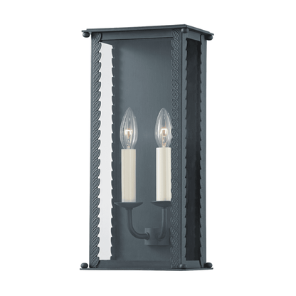 Troy Zuma Wall Sconce Verdigris Gray