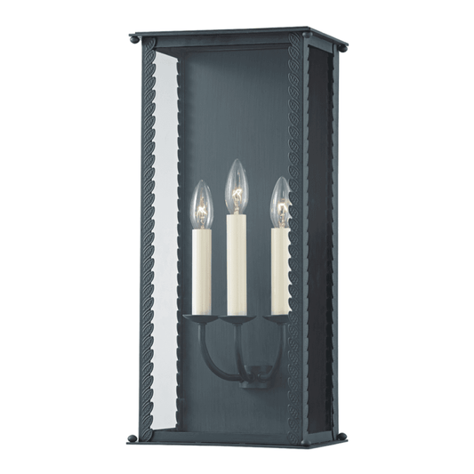 Troy Zuma Wall Sconce Verdigris Gray