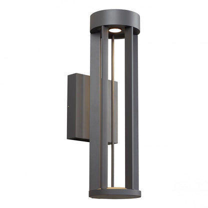 Visual Comfort Modern Turbo Outdoor Wall Sconce Black, Charcoal