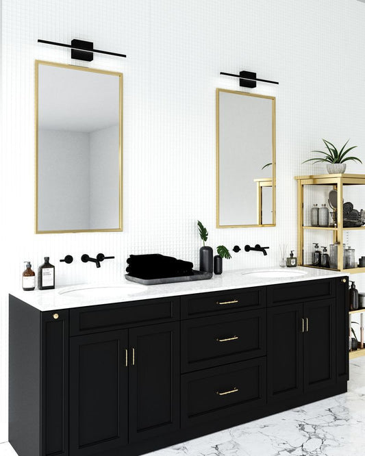 Kuzco Lighting Inc Vega Minor 24-in LED Vanity Light Brushed Nickel