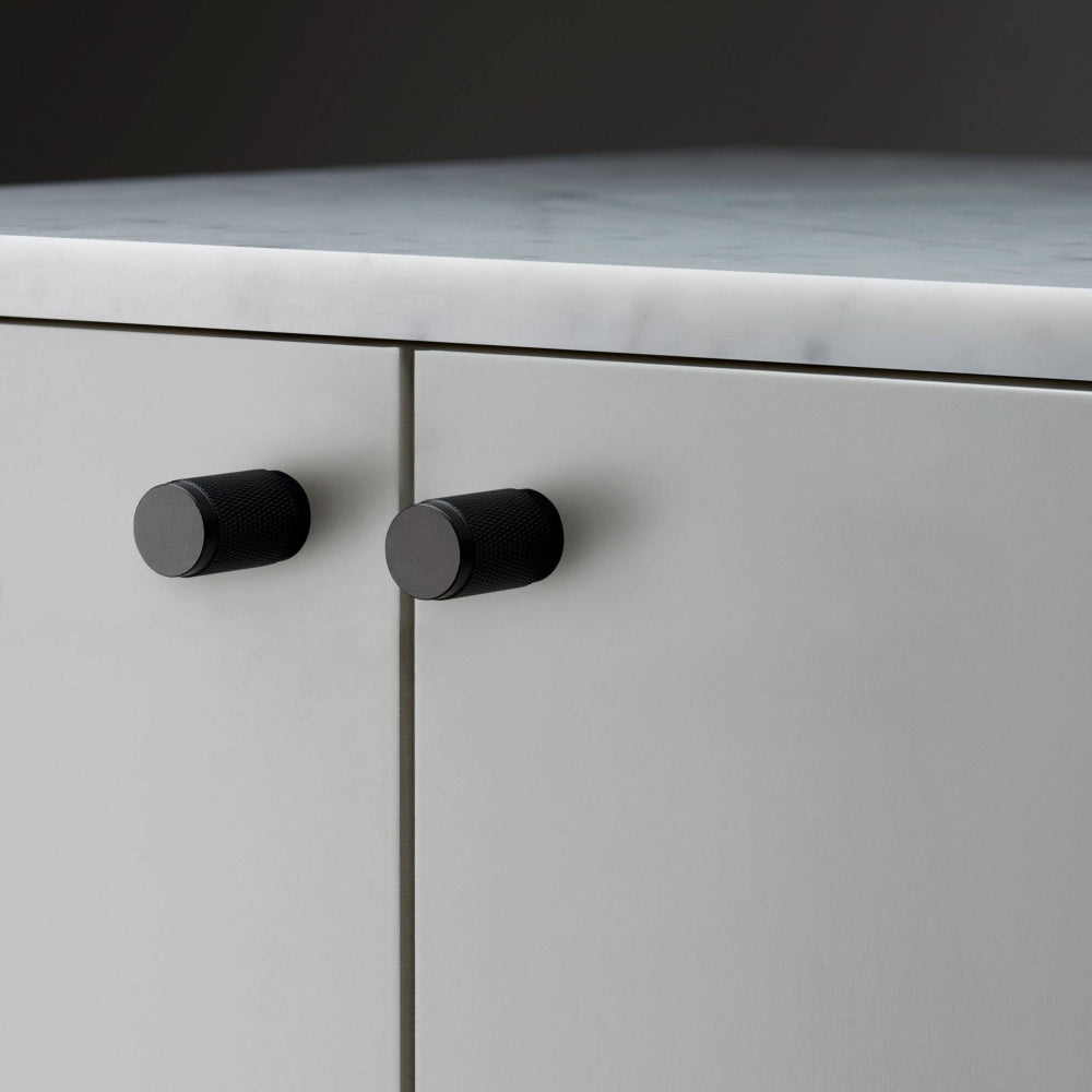 Furniture Knob - Cross, Black