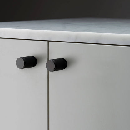 Furniture Knob - Cross, Black