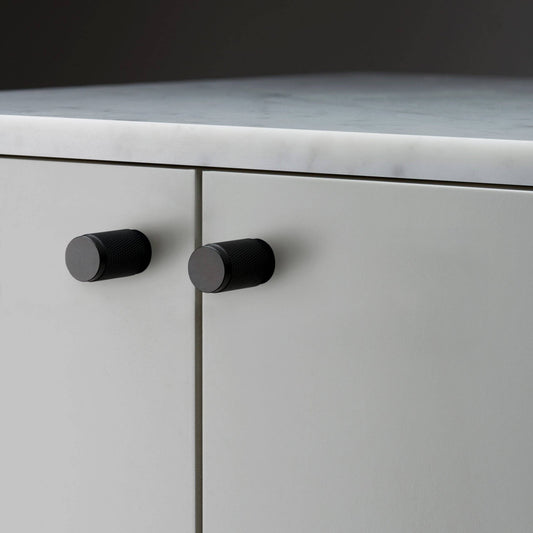 Furniture Knob - Cross, Black