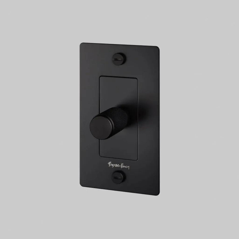 Dimmer Switch - Incandescent, Logo, Black