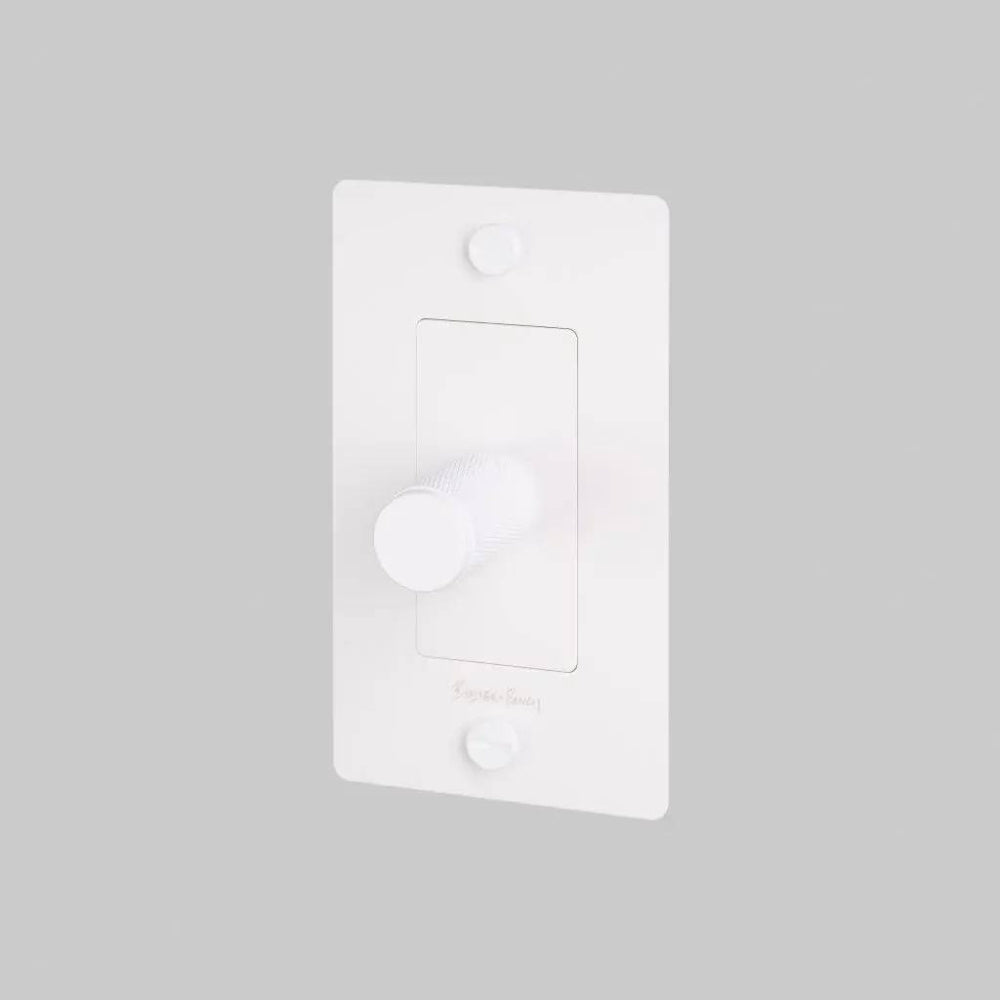 Dimmer Switch - Incandescent, Logo, White