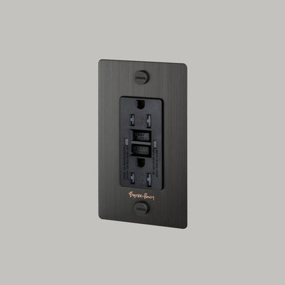 Outlet - GFCI, Logo, Smoked Bronze