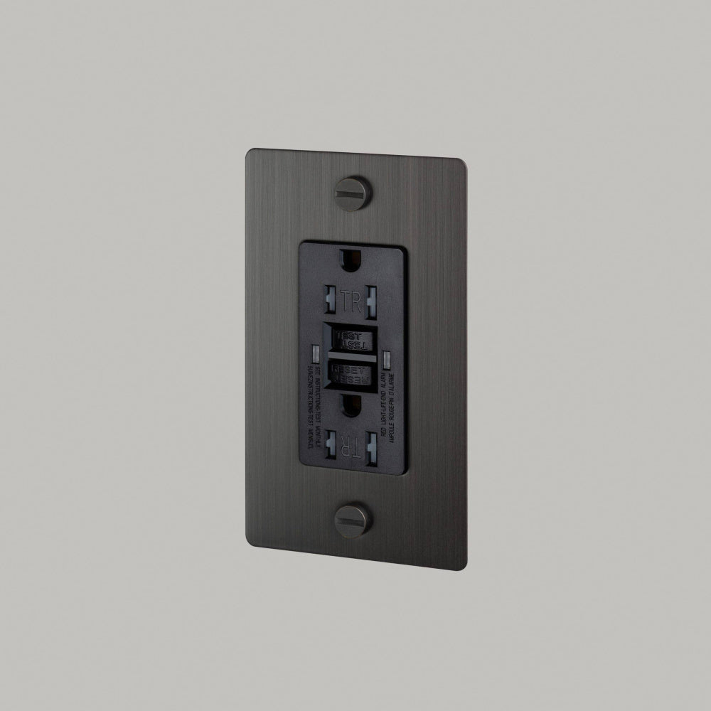 Outlet - GFCI, No Logo, Smoked Bronze