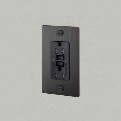 Outlet - GFCI, No Logo, Smoked Bronze