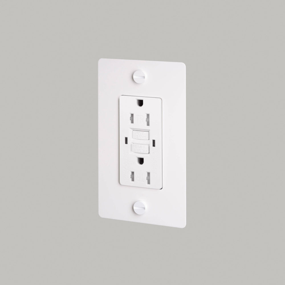 Outlet - GFCI, No Logo, White