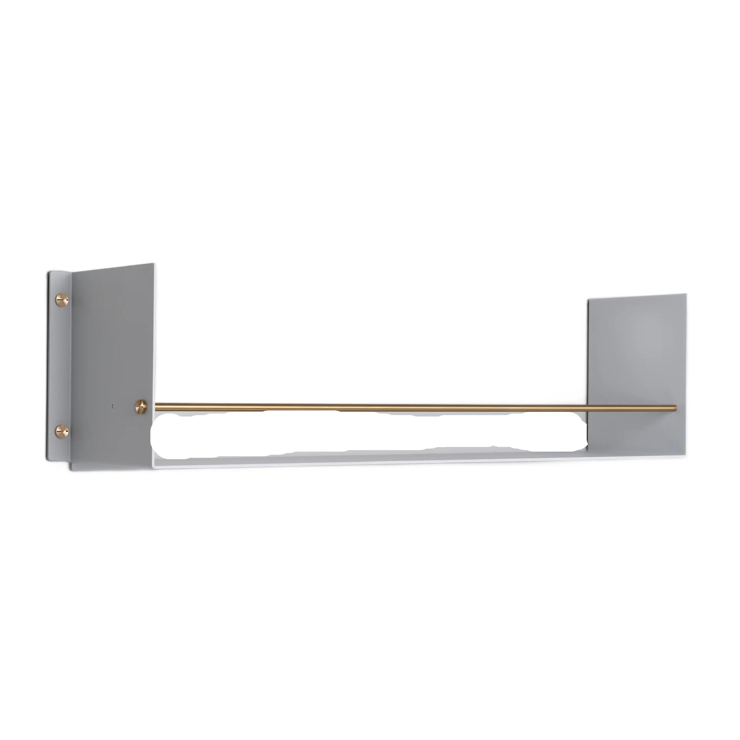 Buster + Punch Kitchen Girder Wall Shelf Stone, Brass