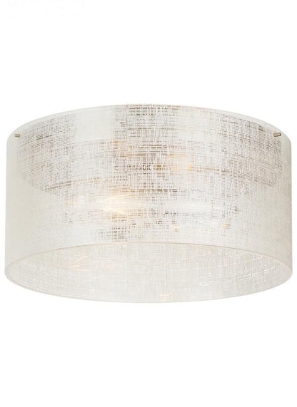 Visual Comfort Modern Vetra Outdoor Flush Mount Nickel, Satin Nickel
