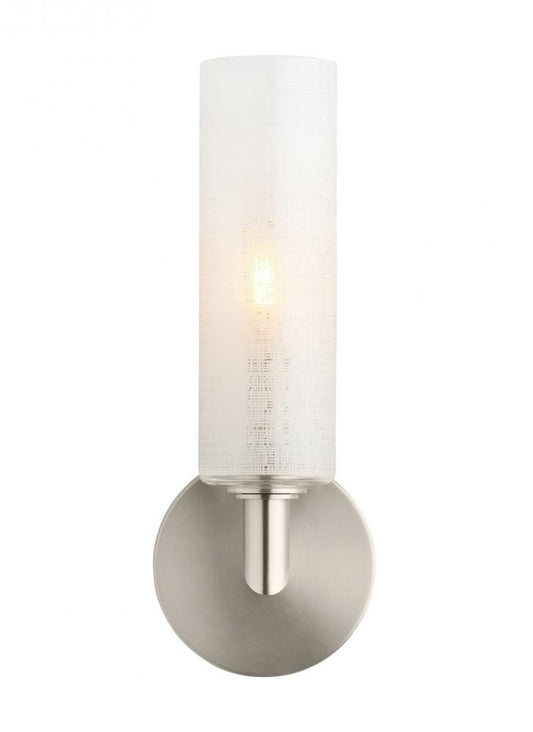 Visual Comfort Modern Vetra Outdoor Wall Sconce Nickel, Satin Nickel