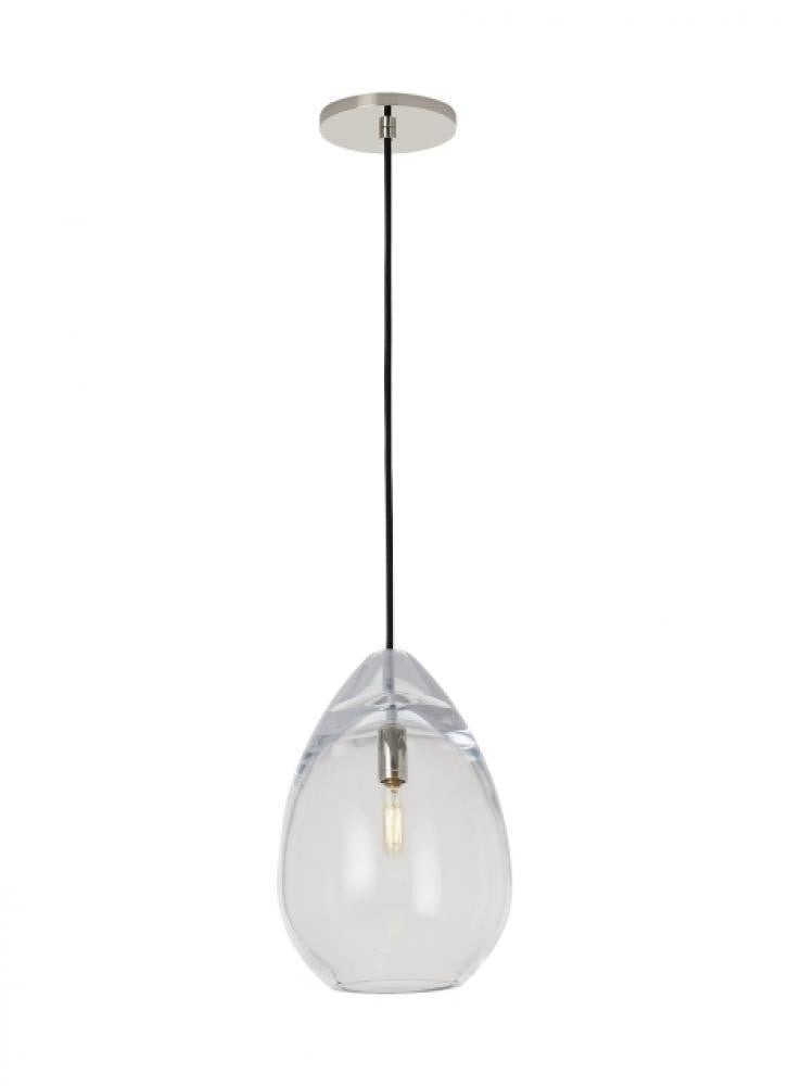 Visual Comfort Modern Alina Small Accent Pendant Polished Nickel