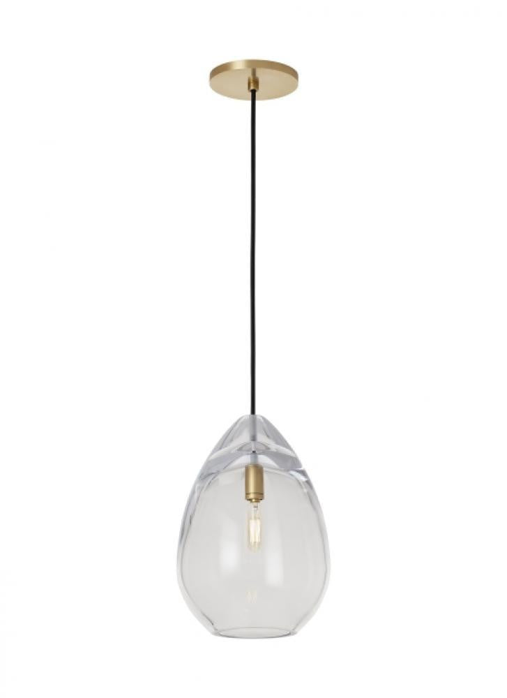Visual Comfort Modern Alina Small Accent Pendant Natural Brass