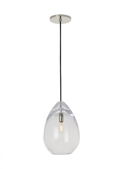 Visual Comfort Modern Alina Small Accent Pendant Polished Nickel