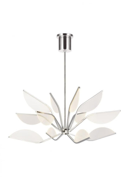 Visual Comfort & Co. Modern Collection Belterra Chandelier, 1-Light, LED, Polished Nickel, 38"W (700BLT38N-LED935 70PKE8Q)