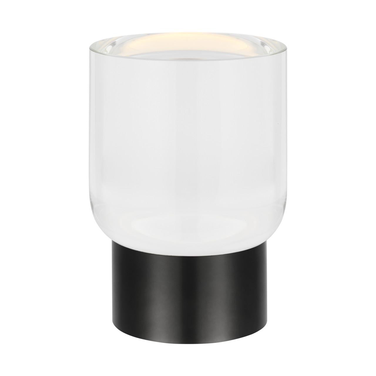 Visual Comfort Modern Caspe 7 Rechargeable Table Lamp Bronze