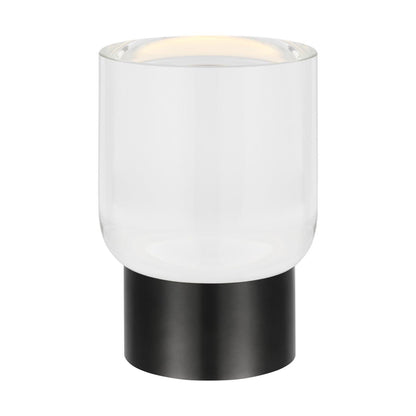 Visual Comfort Modern Caspe 7 Rechargeable Table Lamp Bronze