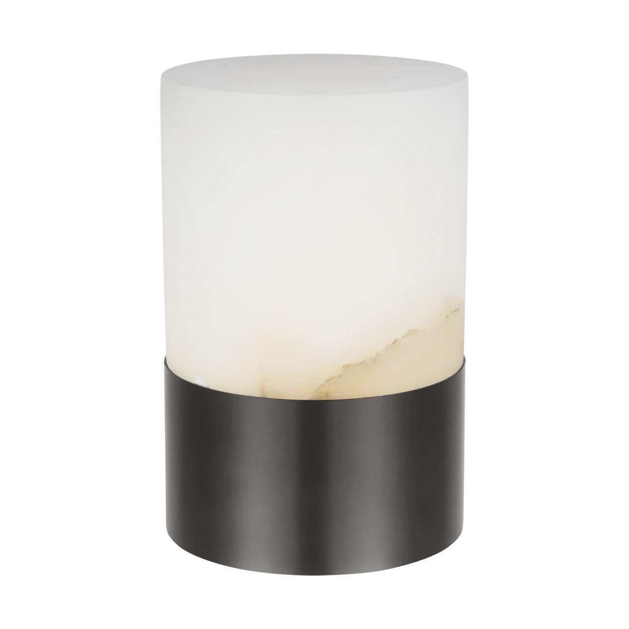 Visual Comfort & Co. Modern Collection Caspe Alabaster 6 Rechargeable Table Lamp