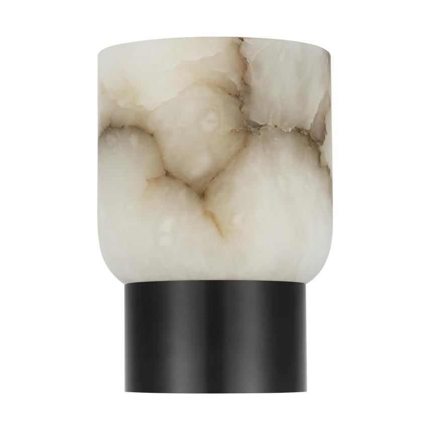 Visual Comfort Modern Caspe Alabaster 7 Rechargeable Table Lamp Bronze