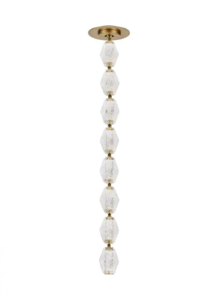 Visual Comfort Modern Collier Ceiling Pendant Natural Brass