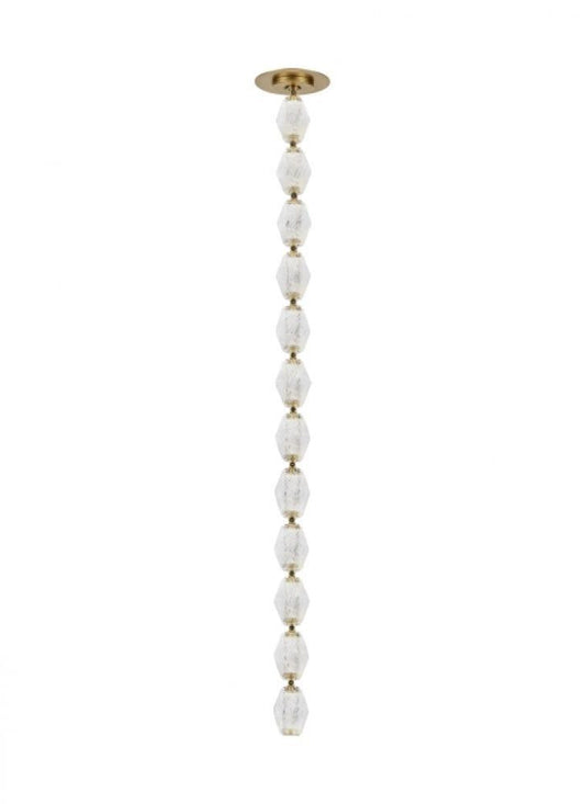 Visual Comfort Modern Collier Ceiling Pendant Natural Brass