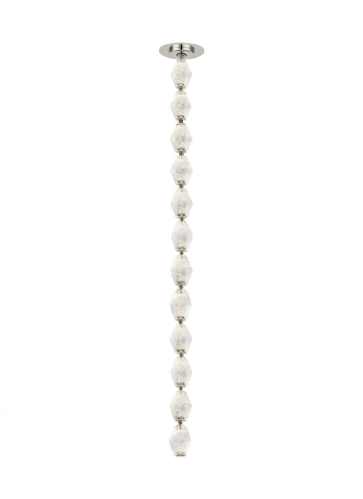 Visual Comfort Modern Collier Ceiling Pendant Polished Nickel