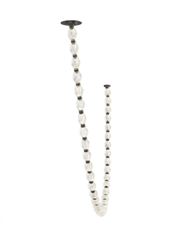 Visual Comfort Modern Collier Chandelier Dark Bronze