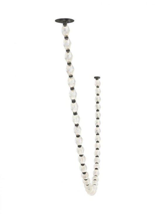 Visual Comfort Modern Collier Chandelier Dark Bronze
