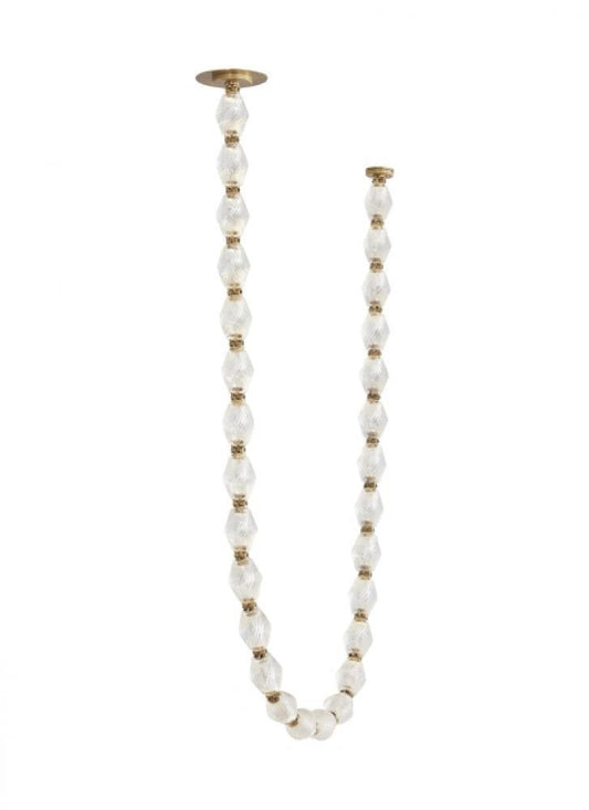 Visual Comfort Modern Collier Chandelier Natural Brass