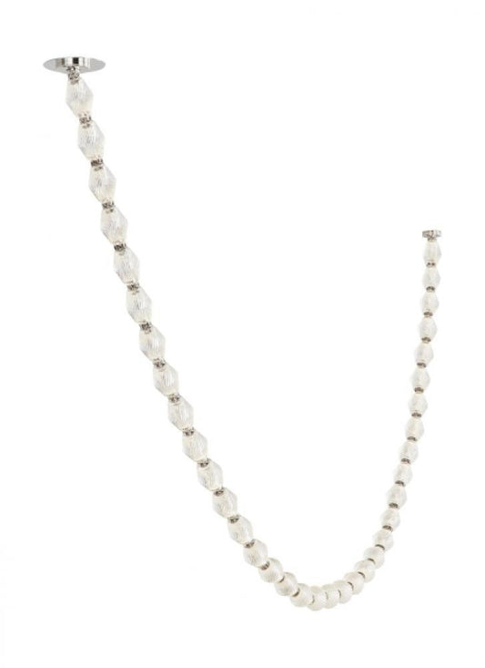 Visual Comfort Modern Collier Chandelier Polished Nickel