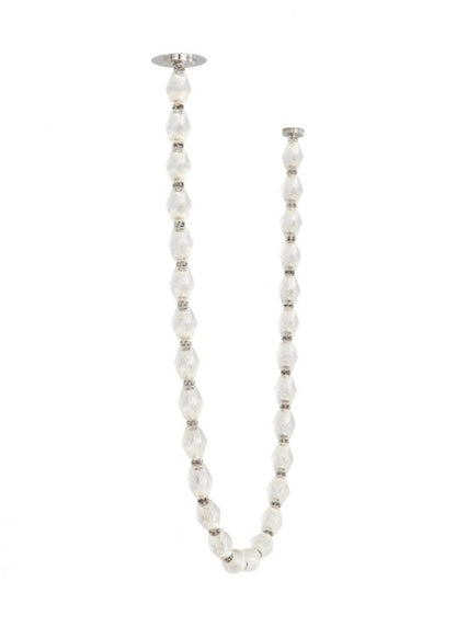 Visual Comfort Modern Collier Chandelier Polished Nickel