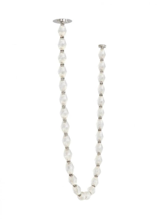 Visual Comfort Modern Collier Chandelier Polished Nickel