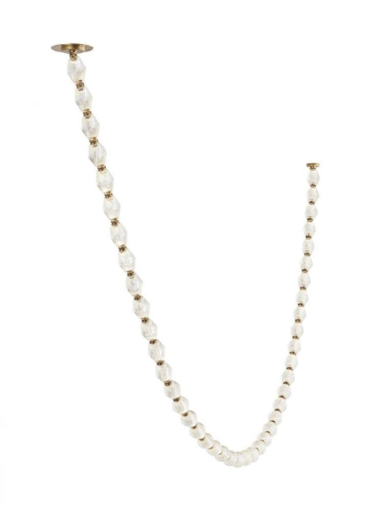 Visual Comfort Modern Collier Chandelier Natural Brass