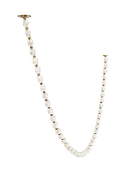 Visual Comfort Modern Collier Chandelier Natural Brass