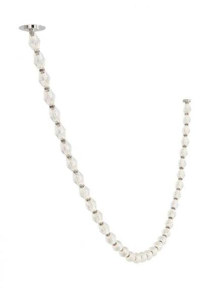 Visual Comfort Modern Collier Chandelier Polished Nickel