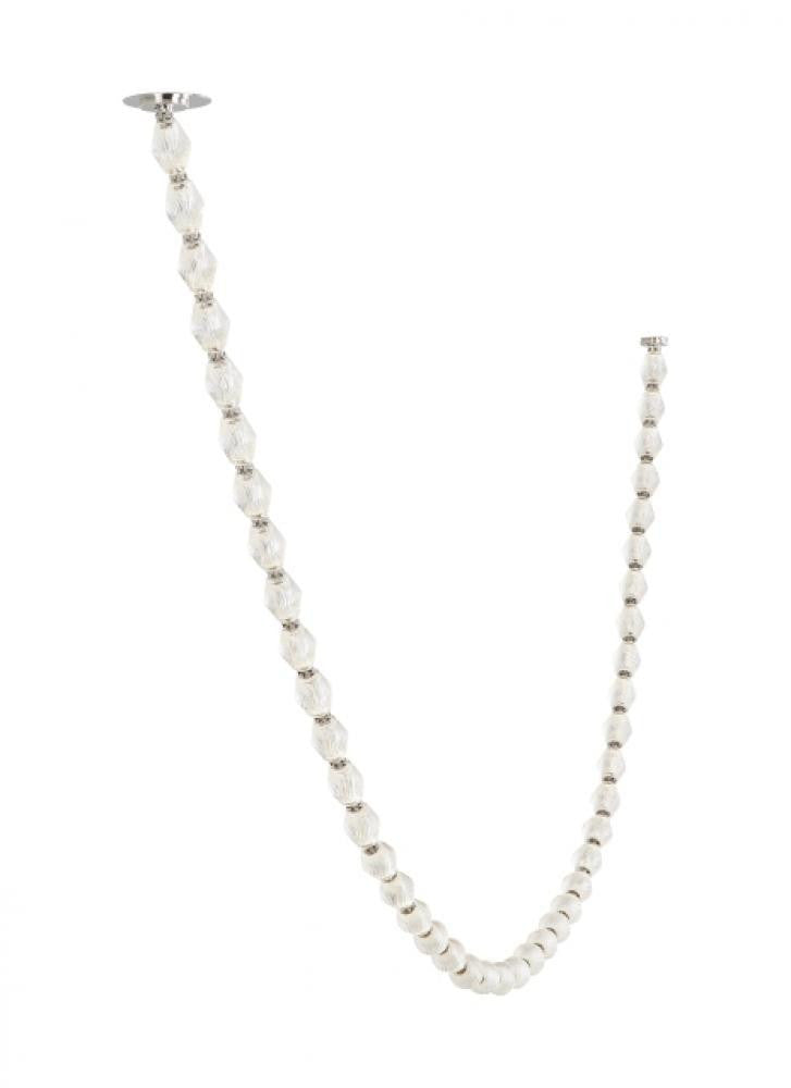 Visual Comfort Modern Collier Chandelier Polished Nickel