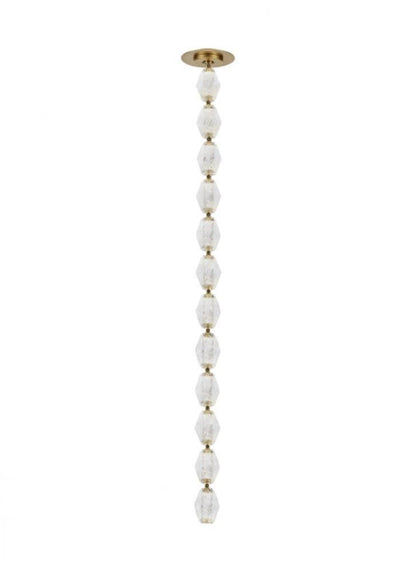 Visual Comfort Modern Collier Pendant Natural Brass