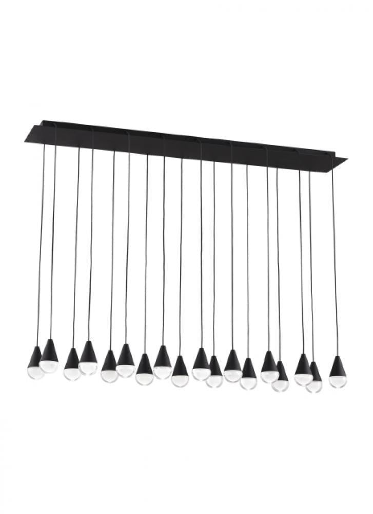 Visual Comfort Modern Cupola Chandelier Nightshade Black