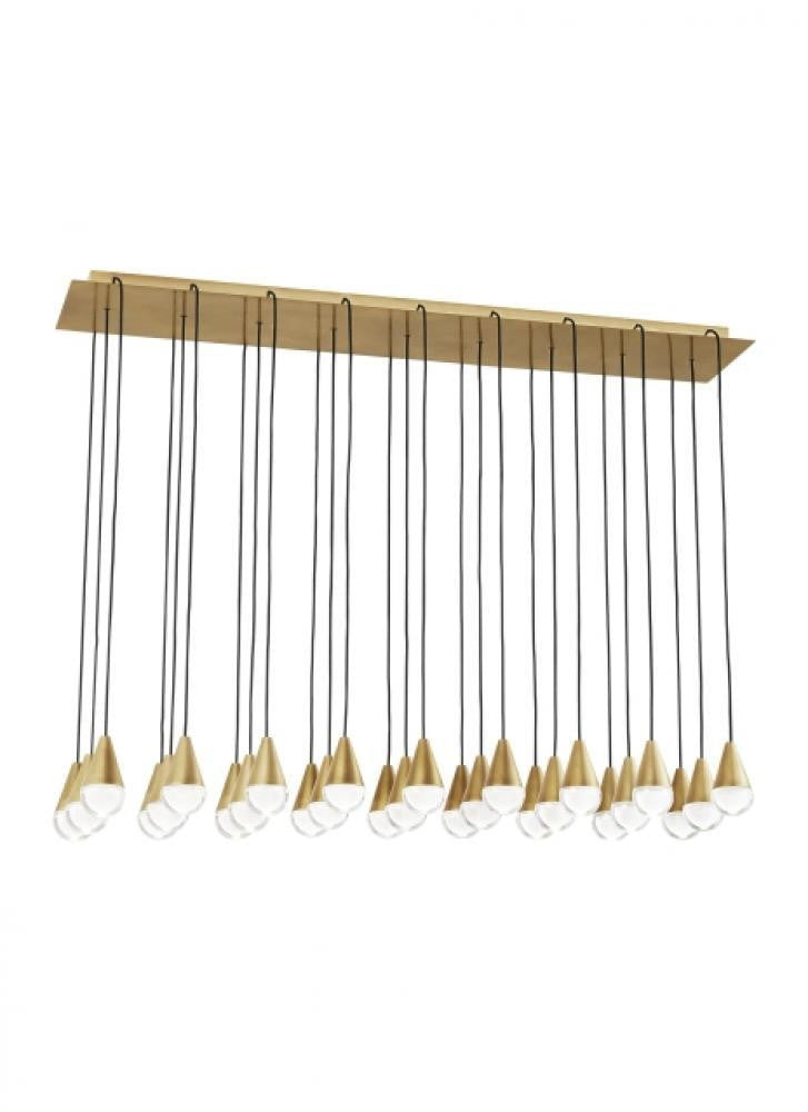 Visual Comfort Modern Cupola Chandelier Natural Brass