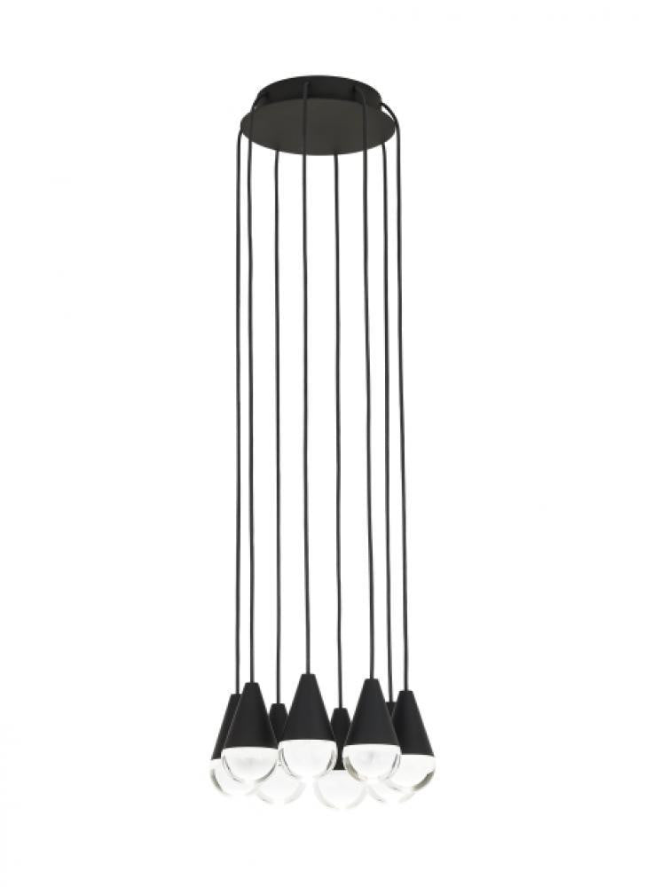 Visual Comfort Modern Cupola Chandelier Nightshade Black