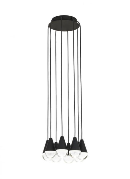 Visual Comfort Modern Cupola Chandelier Nightshade Black