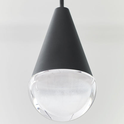 Visual Comfort & Co. Modern Collection Cupola Chandelier, 8-Light, LED, Nightshade Black, 10.5"L (700TRSPCPA8RB-LED930 70PGDJ9)